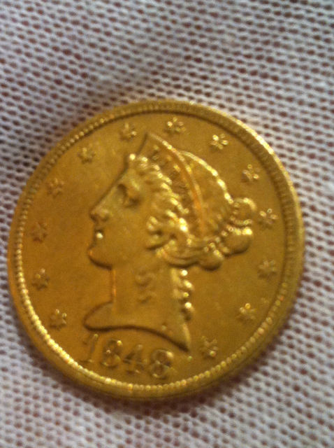 1848-$5-Gold