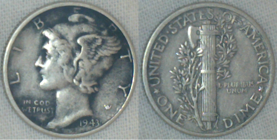1918-And-1943----Nice-Circulated-Dimes