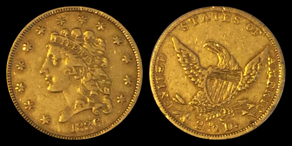 1836-Classic-Head-$2.50-Gold-Authentic?