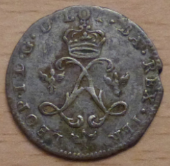 Unknown-Small-Coppery-Coin-With-Crowned-Double-L-Monogram
