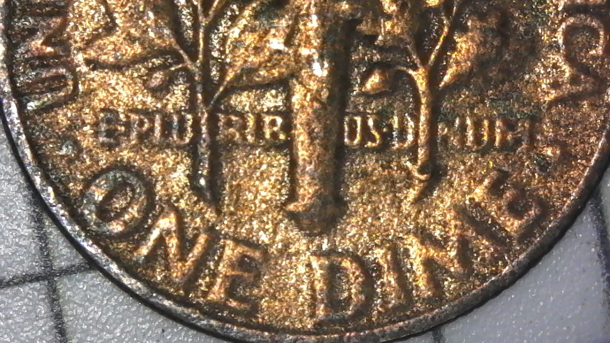 1967-Roosevelt-Dime--Improperly-Annealed-Planchet