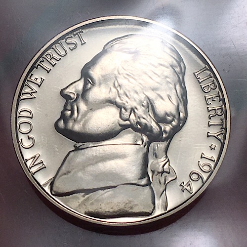 1964-No-Mint-Proof-Nickel.-Possible-Cameo?