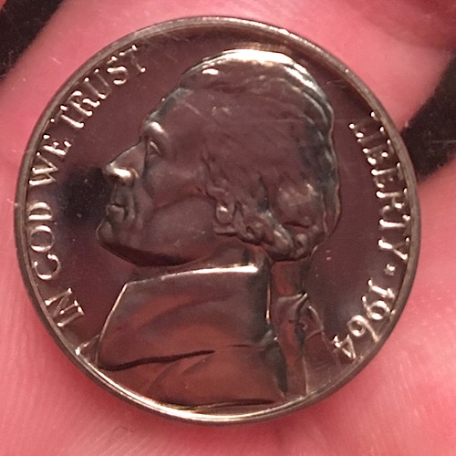 1964-No-Mint-Proof-Nickel.-Possible-Cameo?