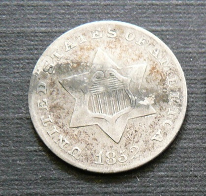 Two-3cent-Coins.-Silver-&-Nickel.-Sellers-Pictures