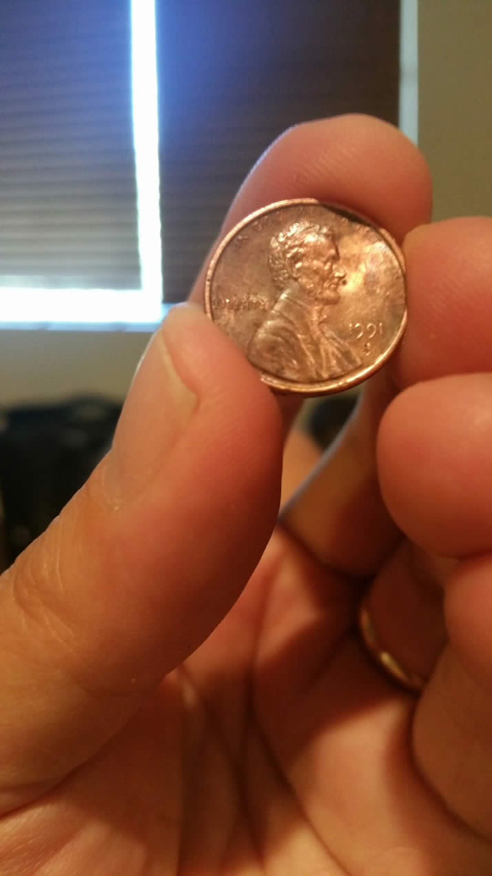 Odd-Mint-Mark,-'91-D-Penny