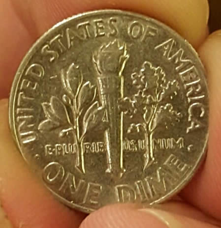 '65-P-Dime-W/-Interesting-Obverse-Features.