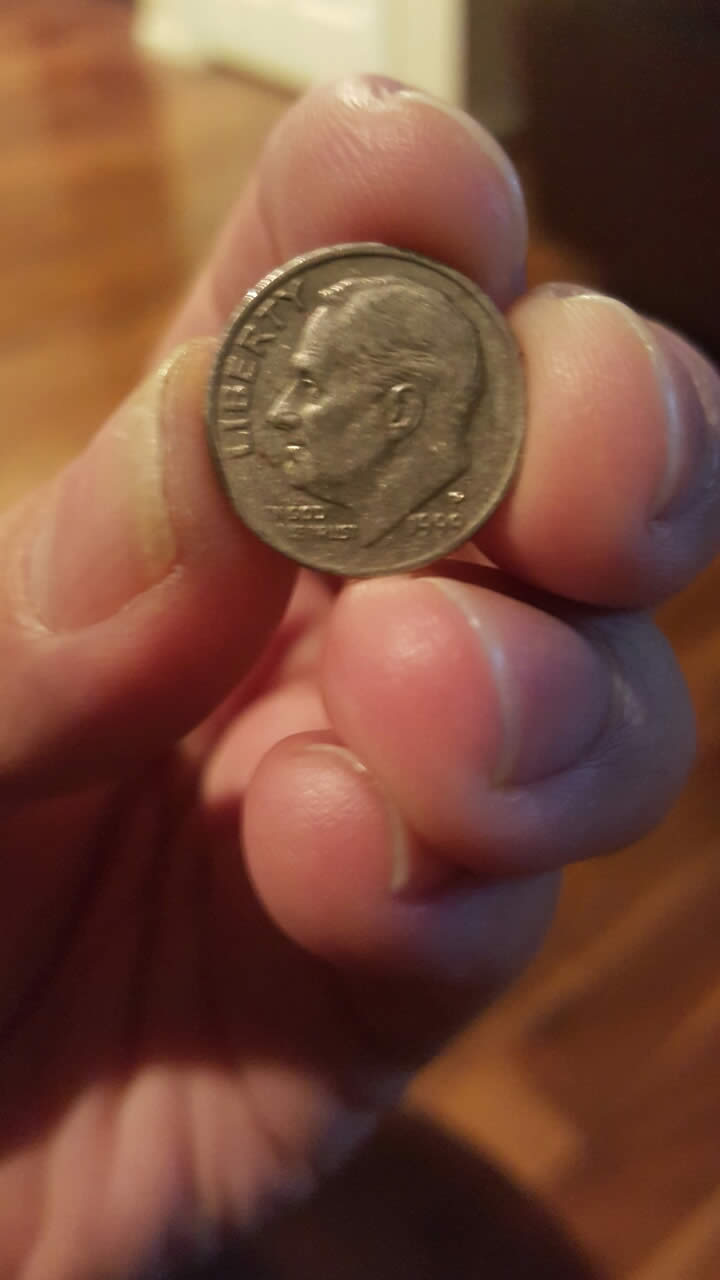 '99-P-Dime-W/-Crack?