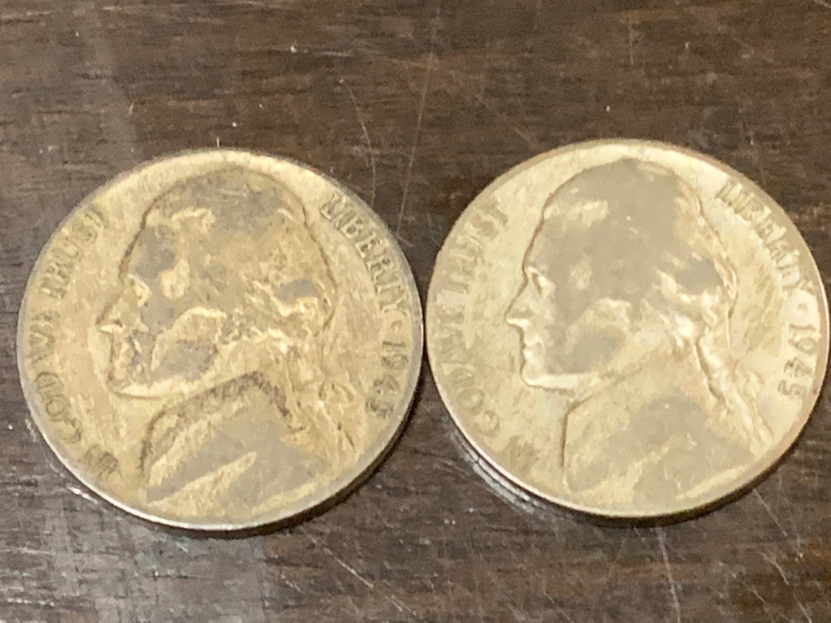 1945-P-Possible-Strike-Error-And-1944-P-Pennies