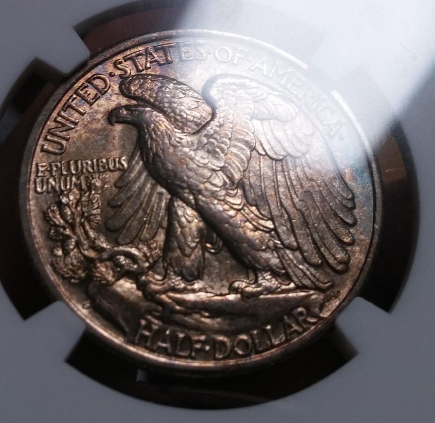 Toned-1933-S-Walking-Liberty