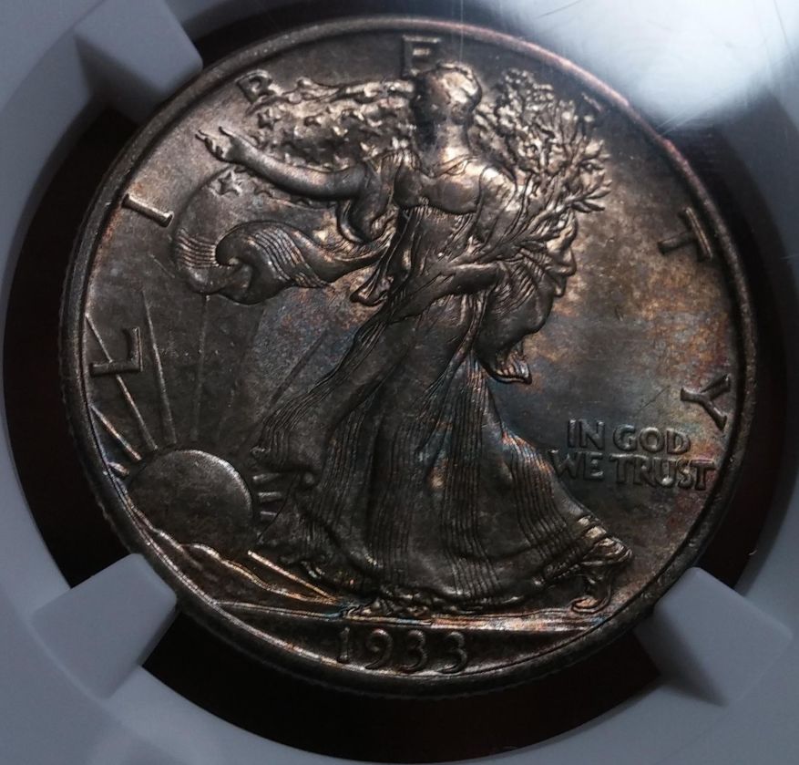Toned-1933-S-Walking-Liberty
