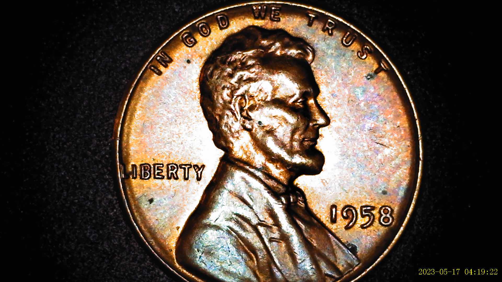 1958-Penny-Showing-Gouge-Thur-Ear-On-Front