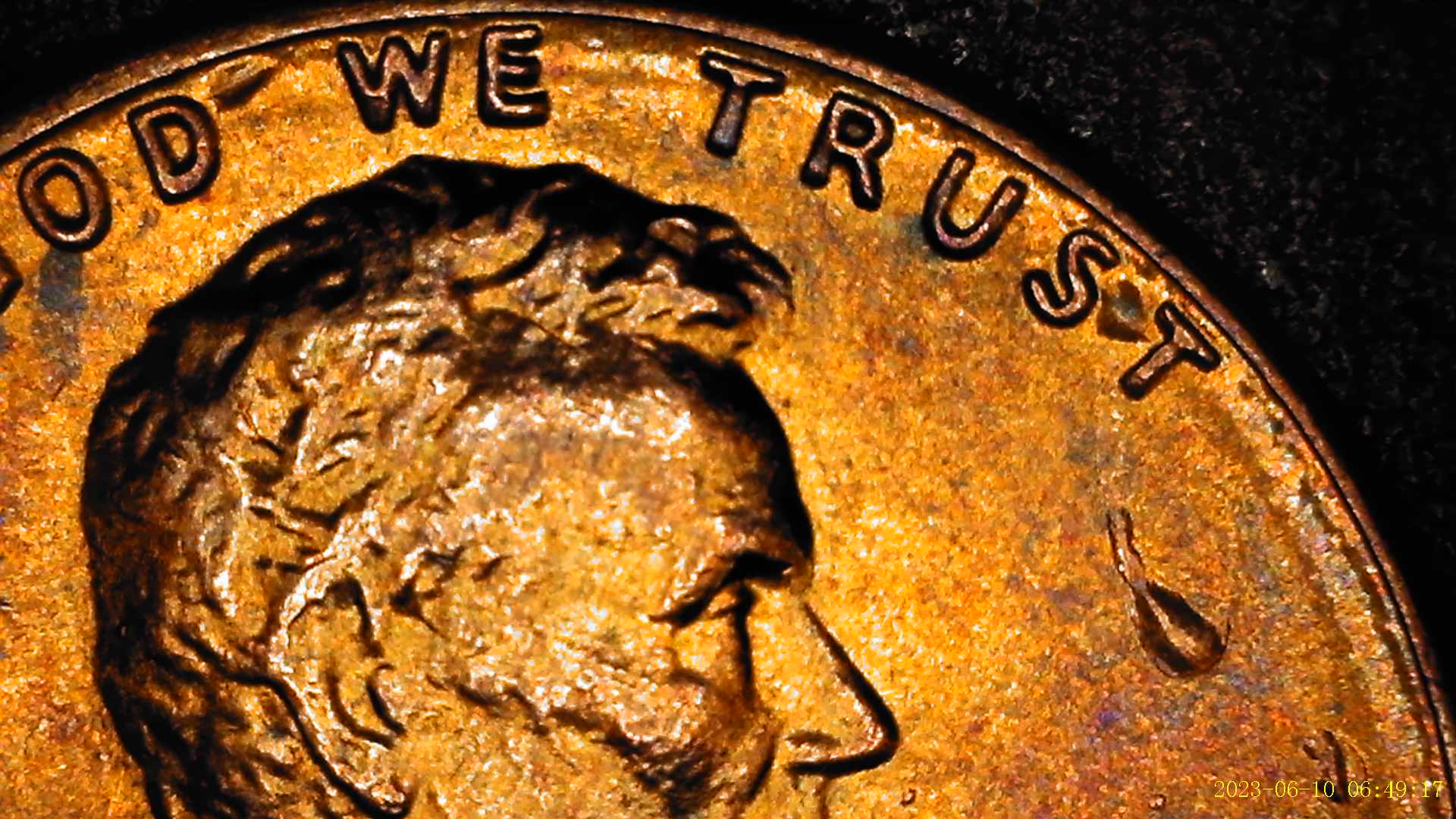 1982-Large-Date-Penny-With-Cud-/-Die-Crack-Location-Obverse/Reverse