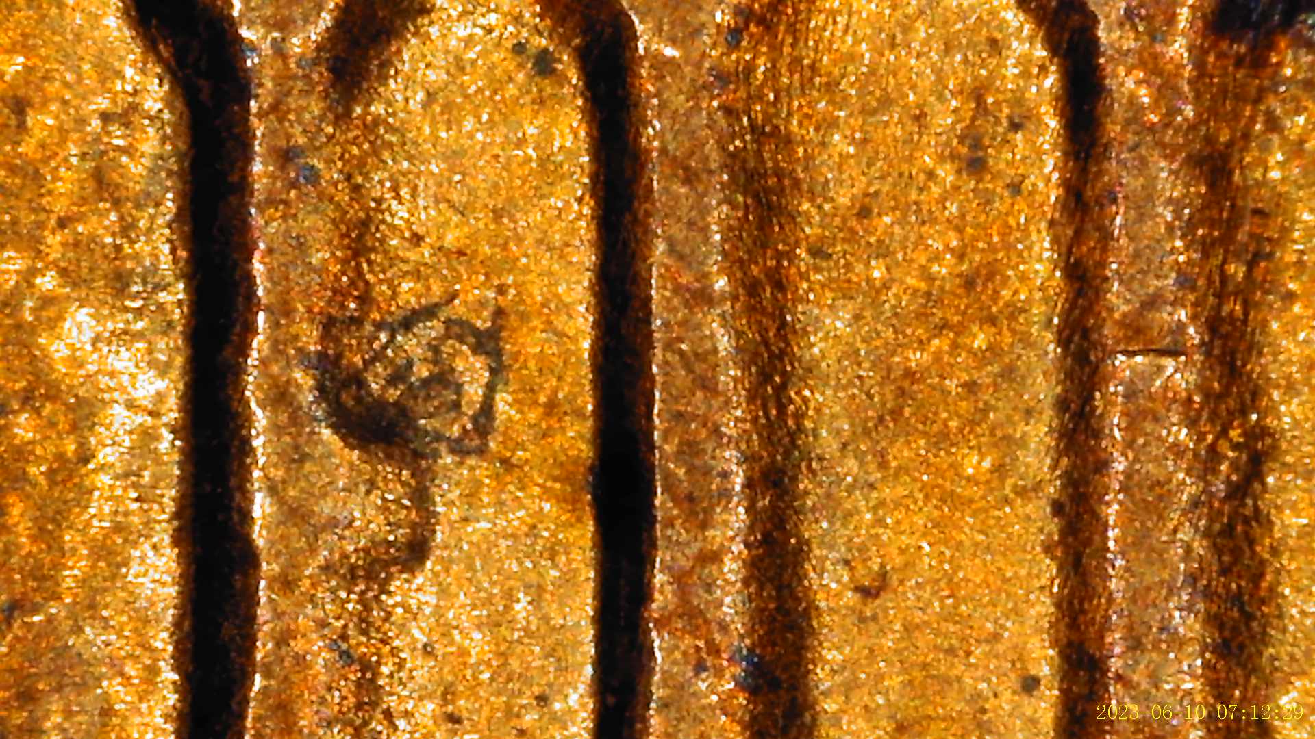 1982-Large-Date-Penny-With-Cud-/-Die-Crack-Location-Obverse/Reverse