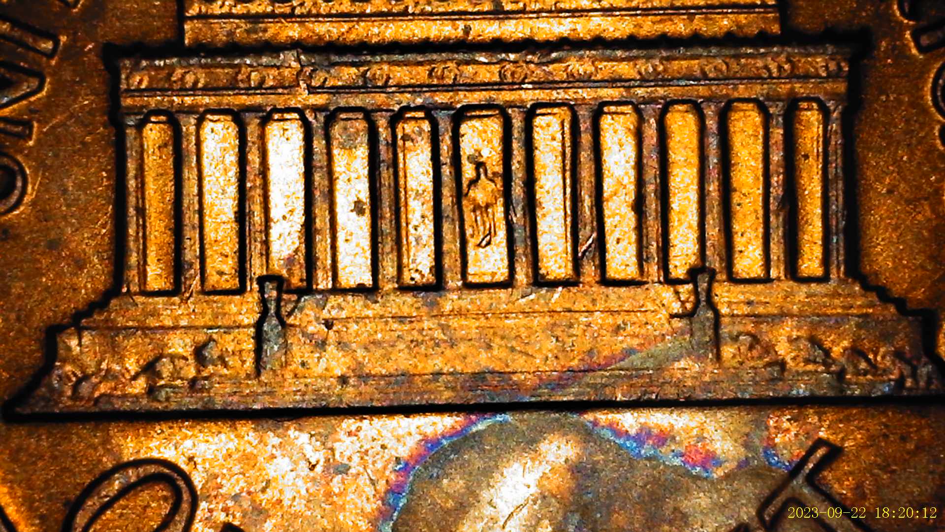 1974-Penny-With-Extra-Material-On-Reverse