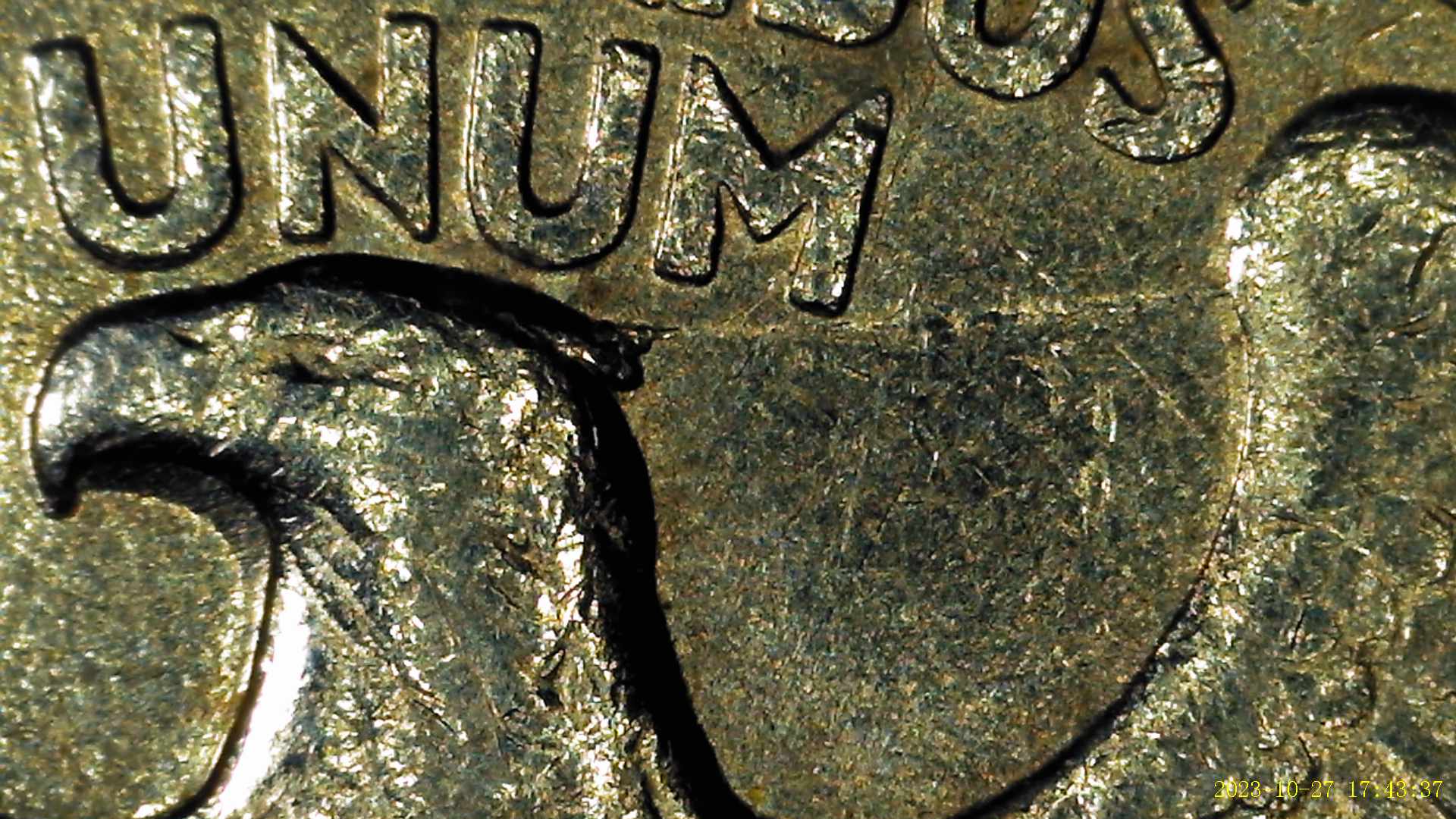 1995-P-Washington-Quarter-Reverse-Die-Break/Crack