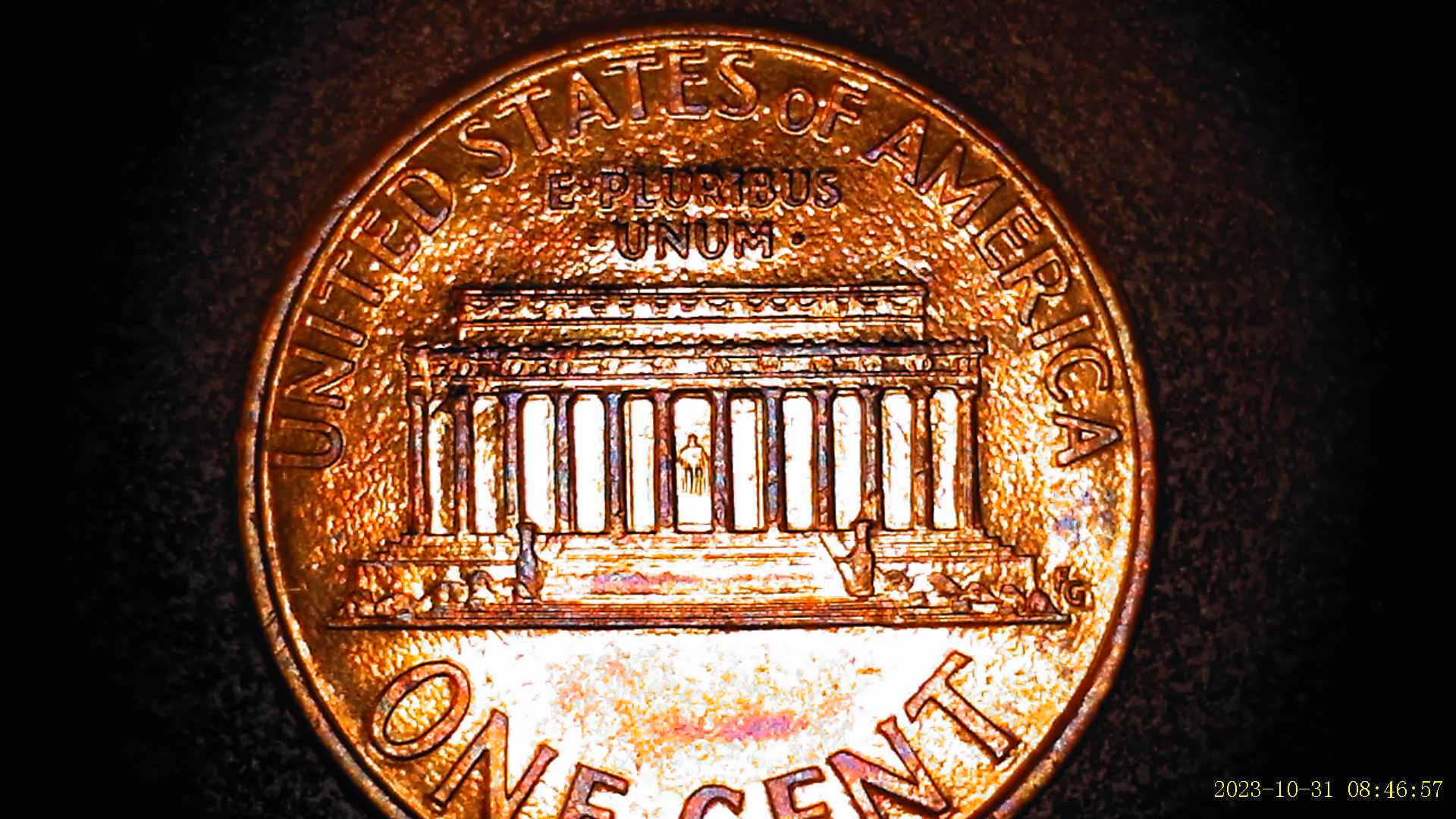 1999-Lincoln-Memorial-Penny-Strange-Looking-2nd-Column-Reverse