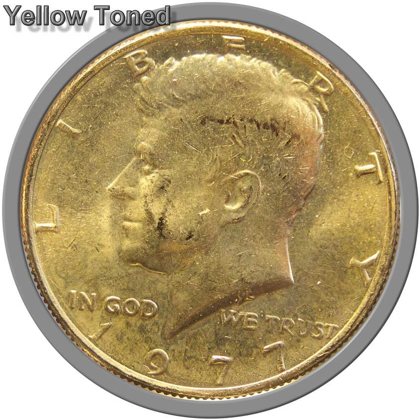 Yellow-Toned-JFK-Halves