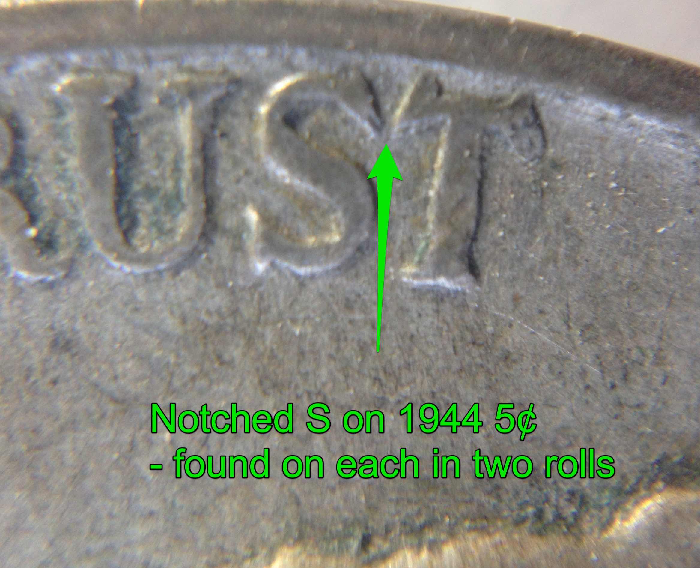 Notched-S-On-A-Bunch-Of-1944-Nickels