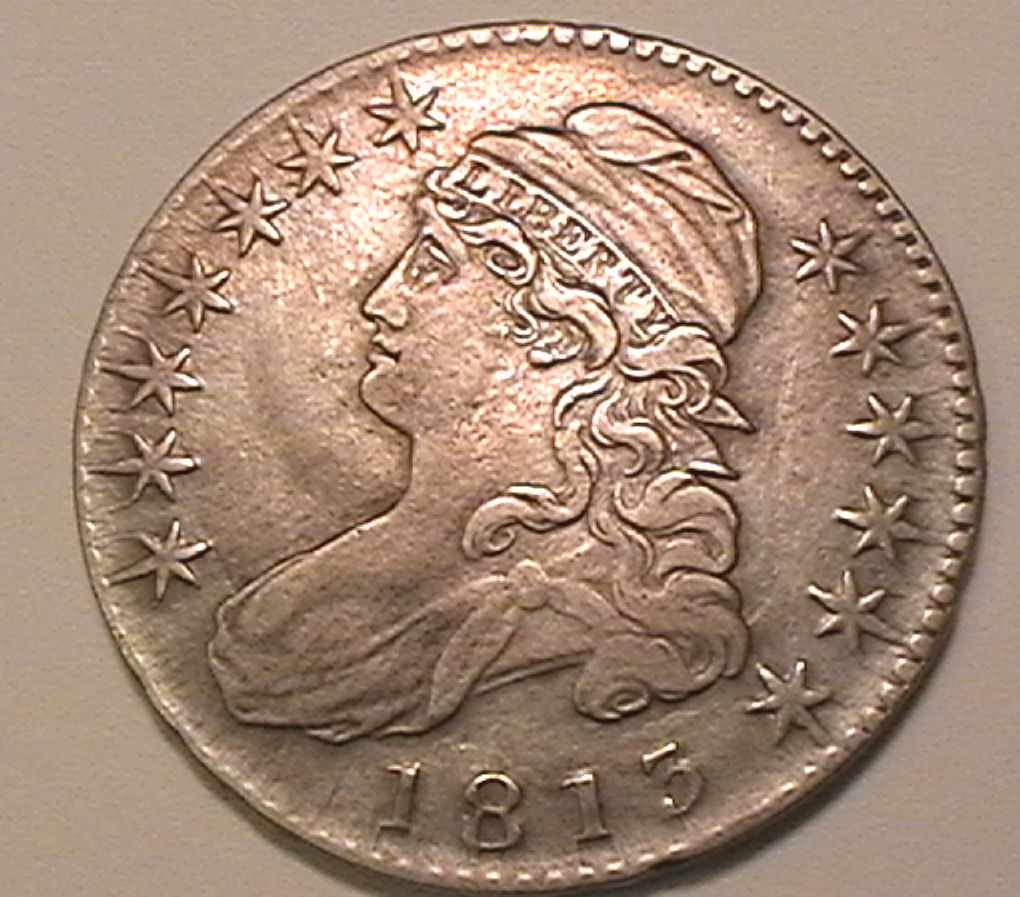 1813-Bust-Half