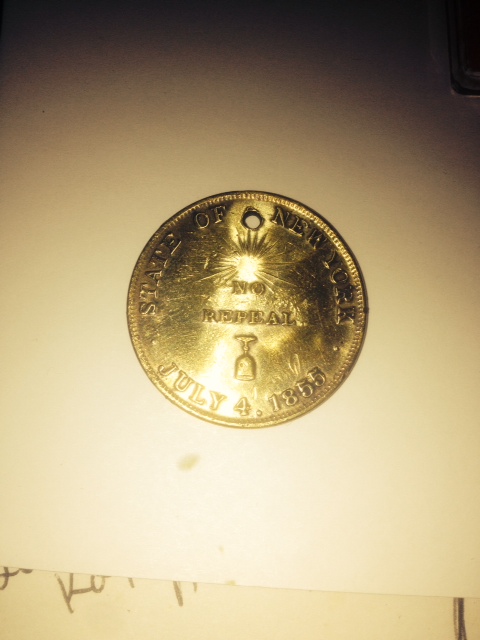 July-4-1855-New-York-Passage-Of-The-Prohibition-Token