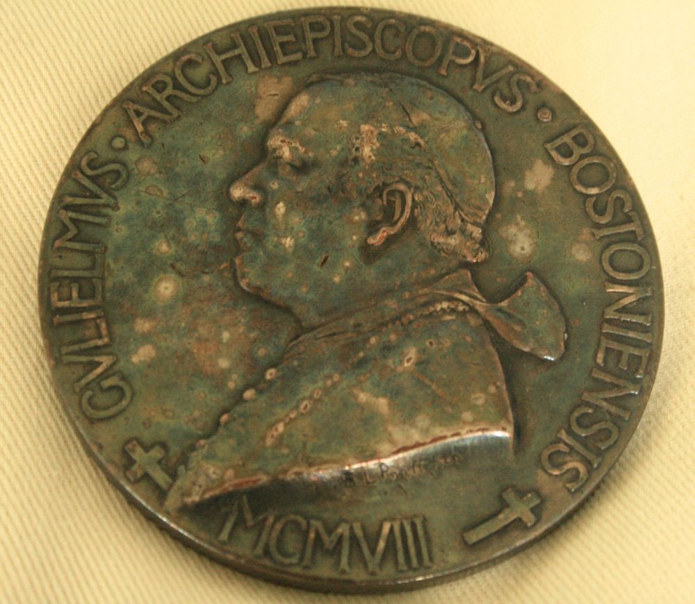 1908-Cardinal-William-O'connell-Archbishop-Of-Boston-Large-Silver-Medal