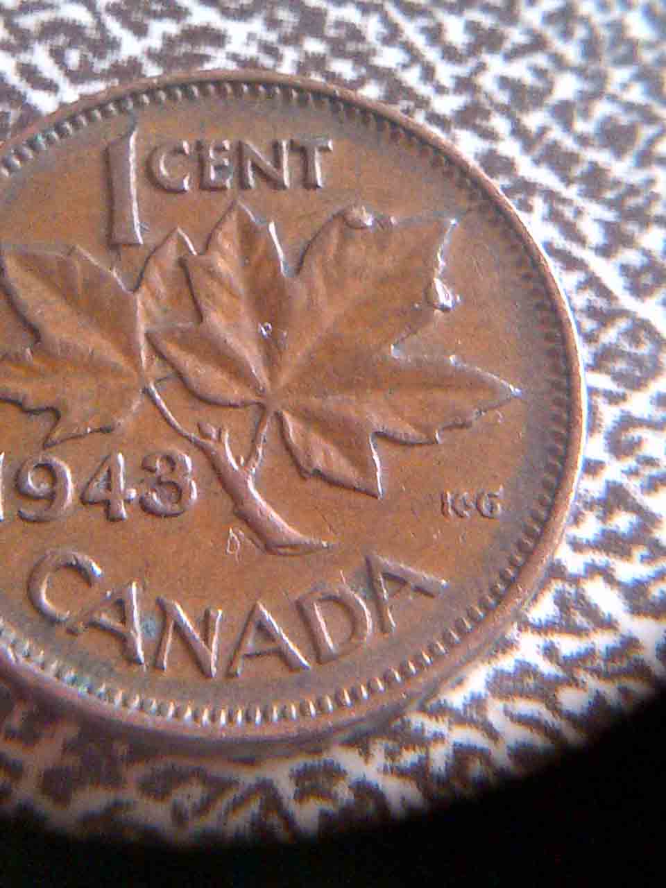 Canadian-Pennies-1955-And-1943