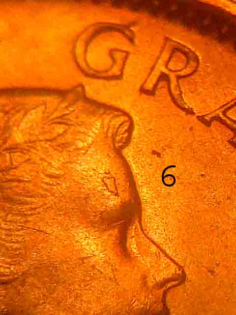 7-Pennies-With--Same-Die-Chip