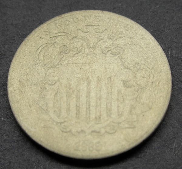 More-Cheap-Thrills,-1868-Shield-Nickel-Restored