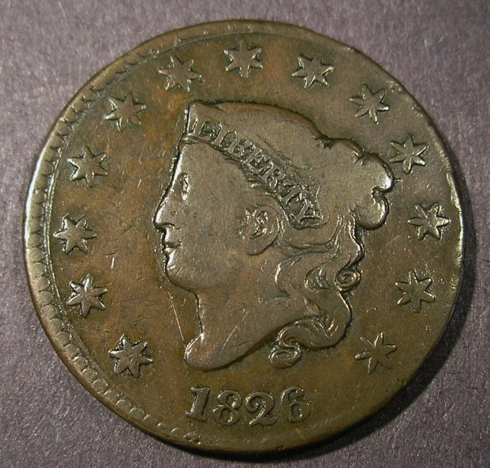 1826-Large-Cent,-Die-Crack-Or-Planchet-Defect?