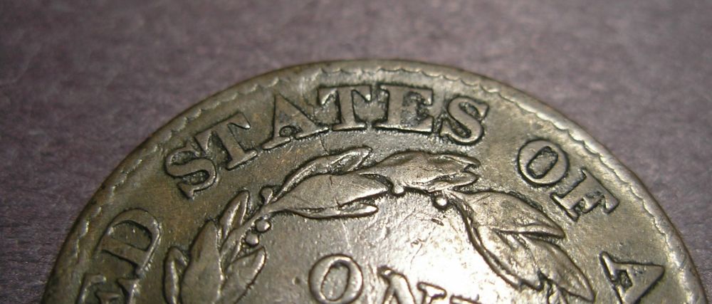 1826-Large-Cent,-Die-Crack-Or-Planchet-Defect?