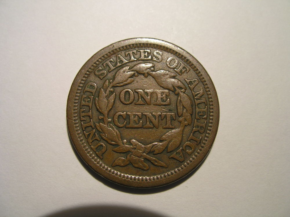 1847/47-Braided-Hair-Large-Cent-For-Grading.