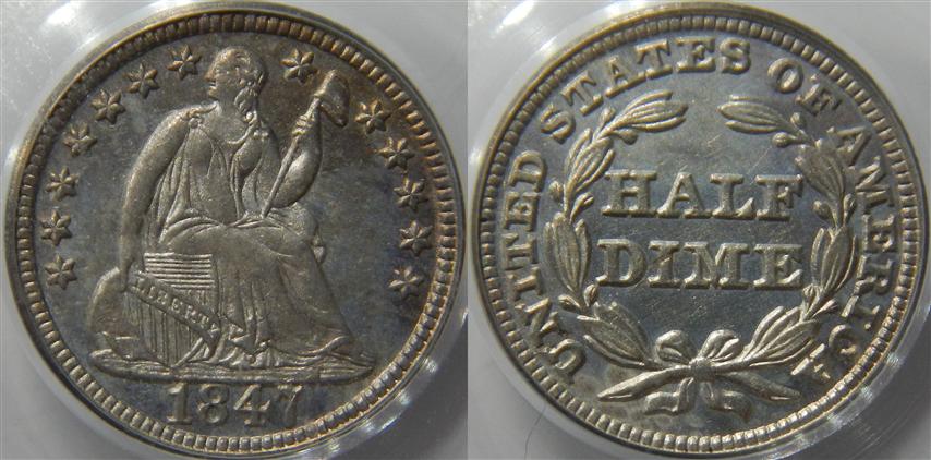 1847-Half-Dime