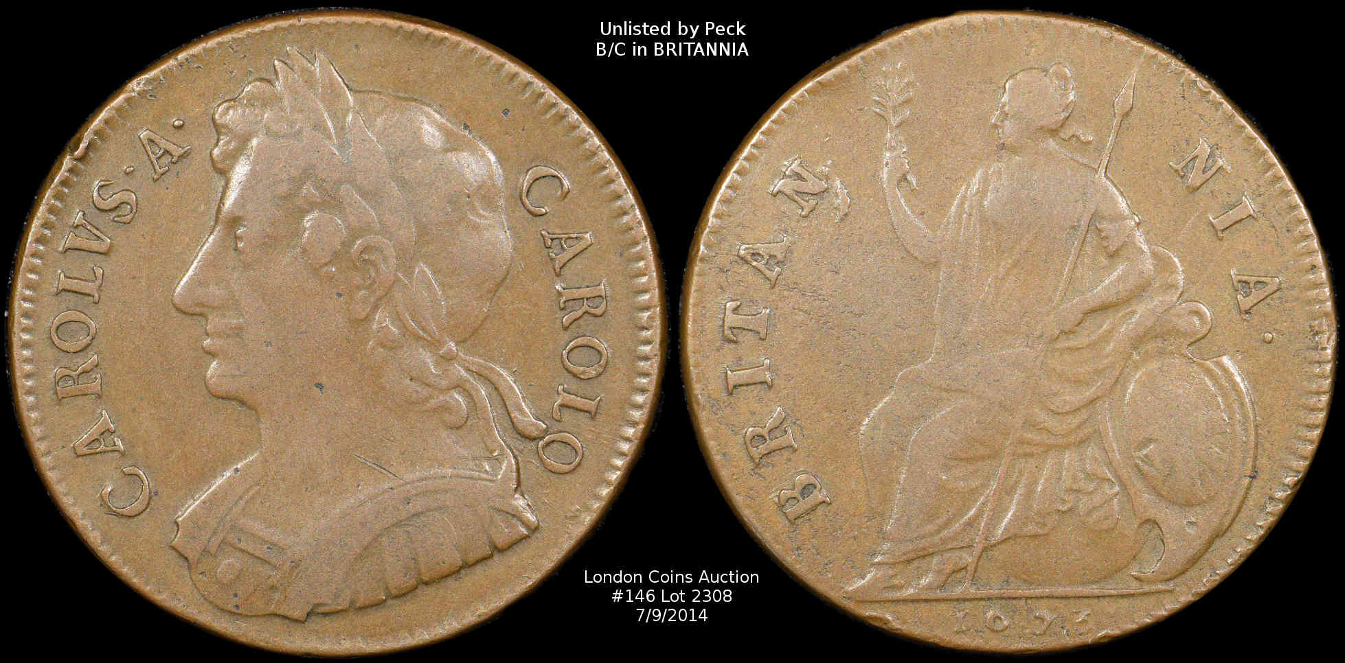 1673-Halfpenny---Unlisted-Variety