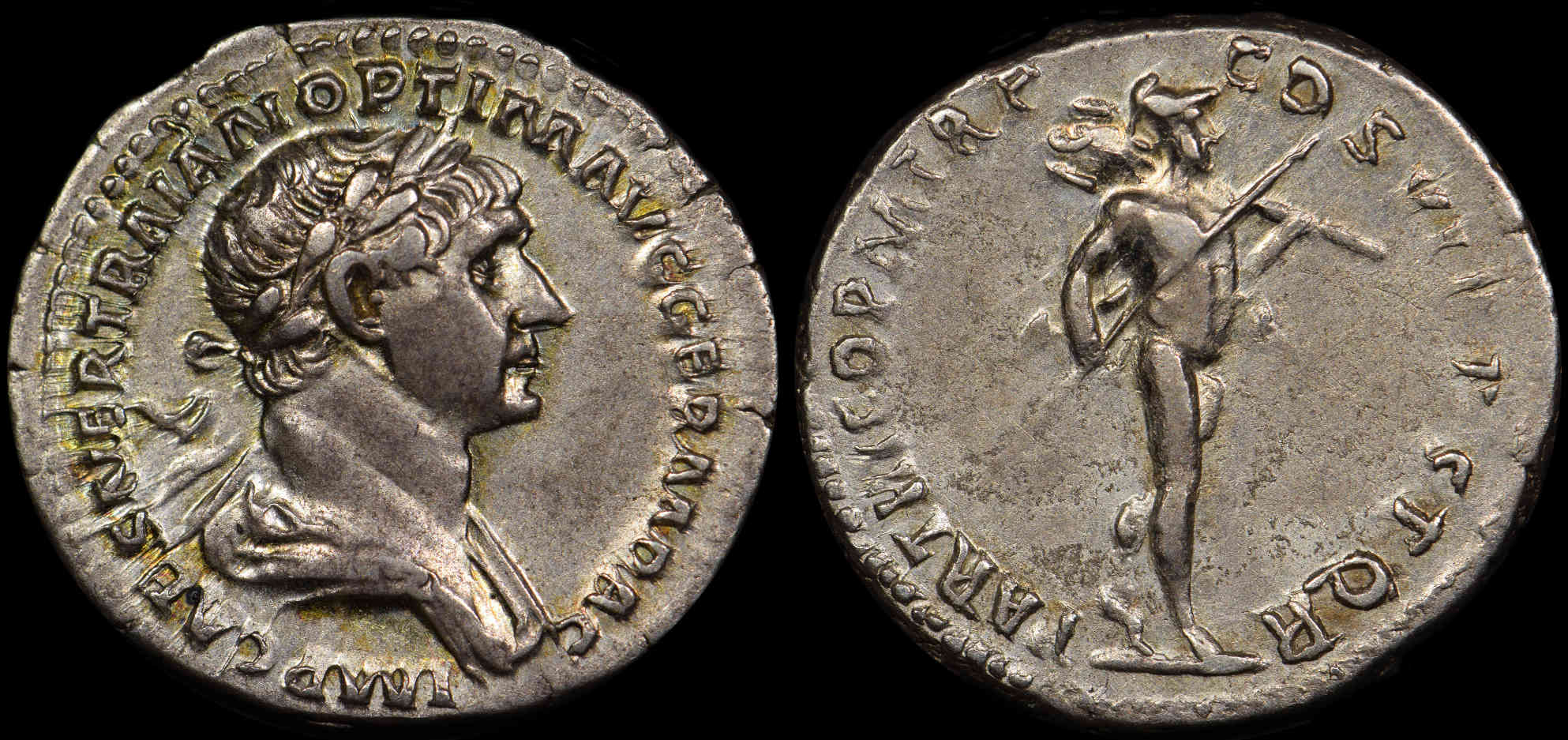 Trajan-Denarius---Parthico