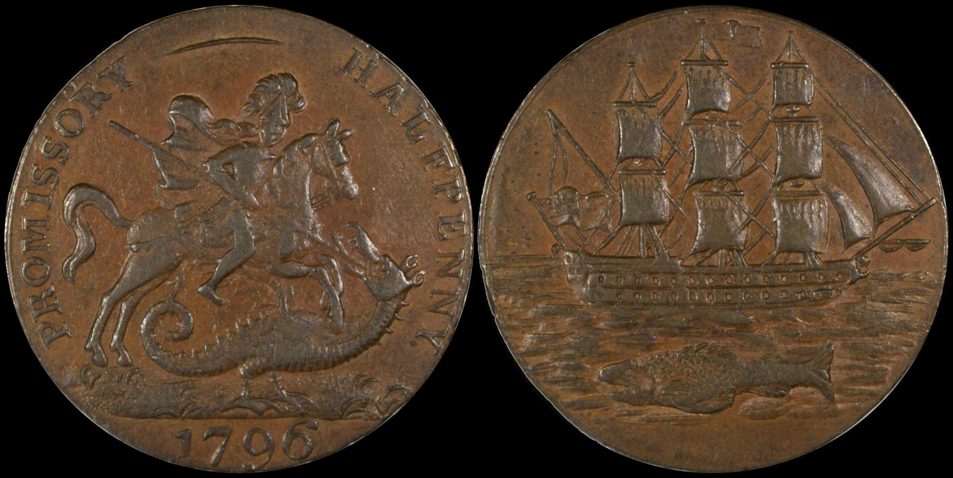 A-Pair-Of-Related-Hampshire-Tokens