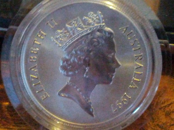 1997-1-Oz.-Silver-Australian-$1-Kangaroo