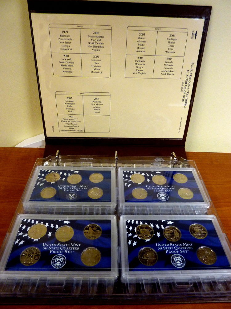 Eagle-Coin-Holders-Proof-Case-Album-For-State-Quarter-Proof-Sets