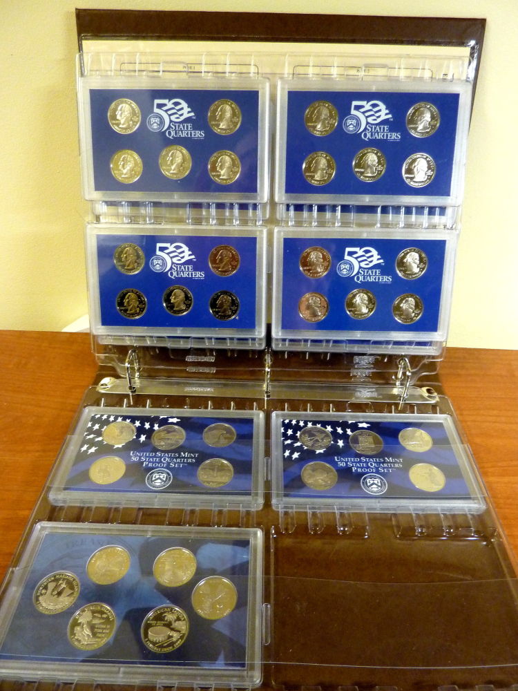 Eagle-Coin-Holders-Proof-Case-Album-For-State-Quarter-Proof-Sets