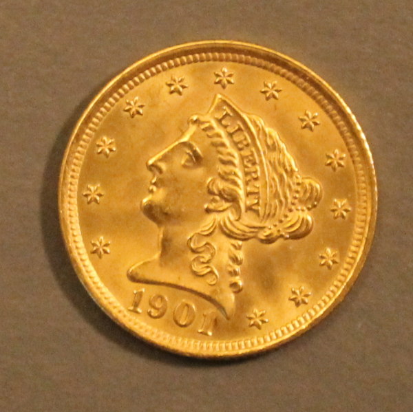 High-Grade-1901-2-1/2-Gold-Quarter-Eagle-Sister-Coin