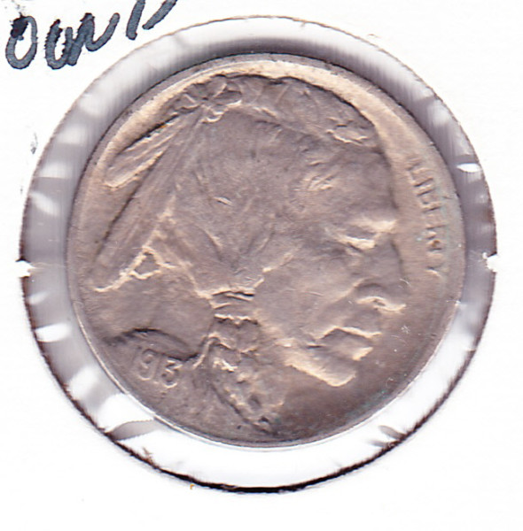 1913-P-T1-Buffalo-Nickel-For-Grading
