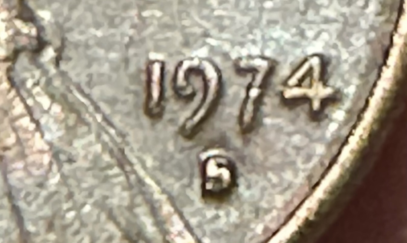 1974-Penny-With-Overlapping-Mint-Marks-Of-S-And-D-Error-Coin?