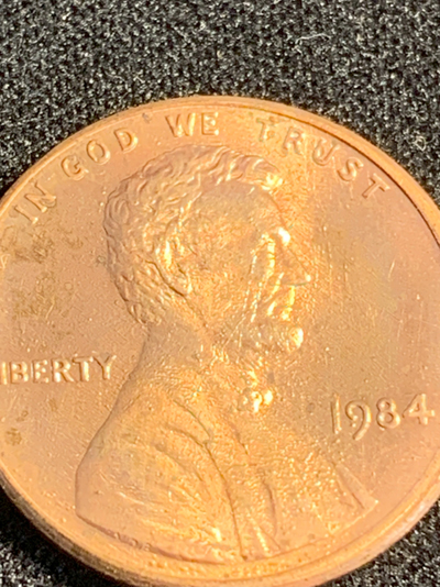 Penny-With-Numerous-Bubbles-On-The-Surface-On-Front-And-Back-1984