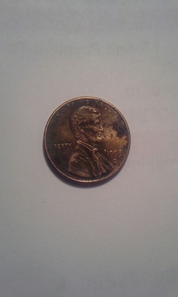 1993-Penny-S-Mint-Mark-Tip-Of-Nose