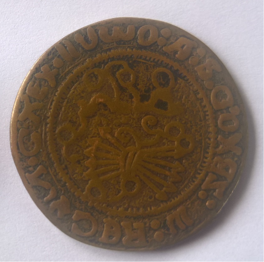 Crude-Brass-Coins.--Latin-Markings?