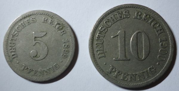 1899-And-1900-German-Coins---Grade-Please