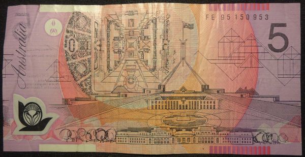 Australian-$5-Note-Wet-Ink-Transfer
