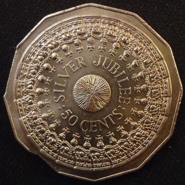 1977-Jubilee-50c-Double-Clipped-Planchet
