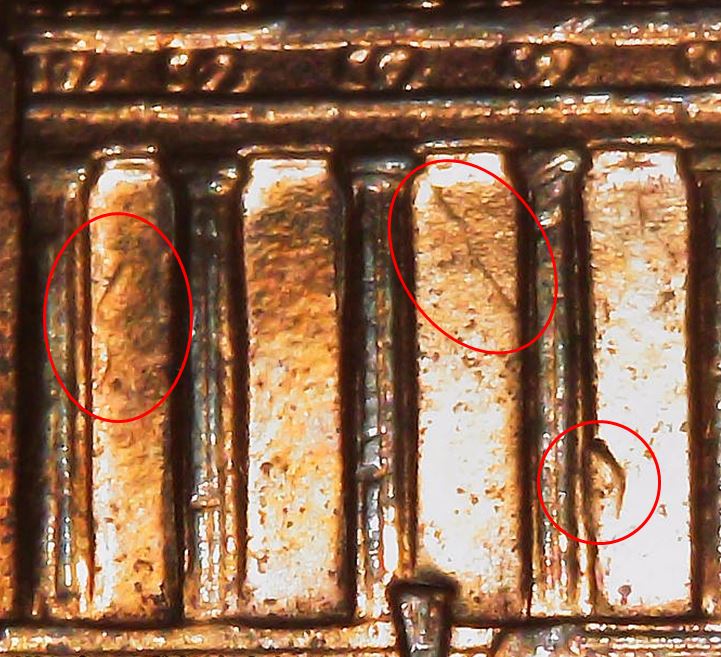 1999-Lincoln-Cent,-Mulitple-Die-Clashes