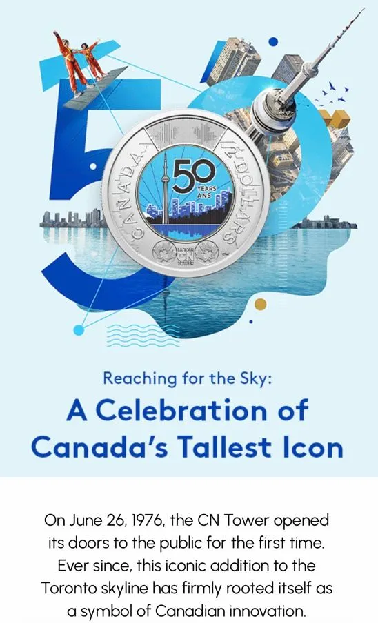 Cn-Tower-Turns-50,-Circulating-Toonie