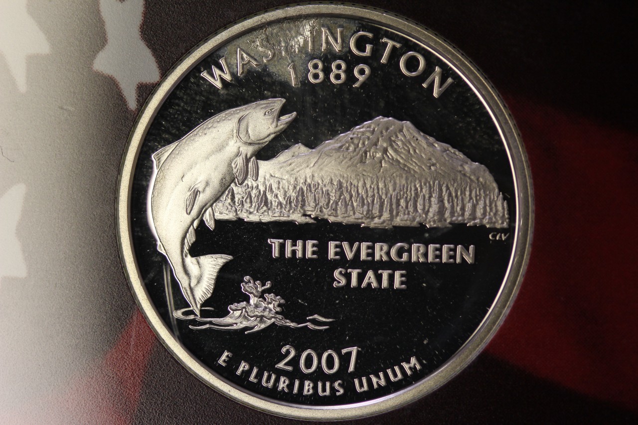 Possible-2007-Silver-Washington-State-Quarter-Proof-Error?--Directly-Out-Of-Mint-Set.